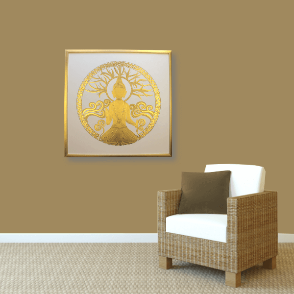 Buddha in Gold Couch